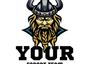 create high quality vintage viking logo with vector file