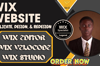 build wix website wix website redesign, wix studio design and redesign, wix velo