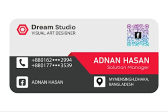 design professional qr code, modern logo, and business card