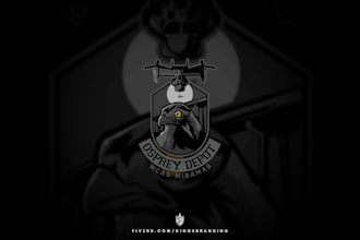design military and army themed logo and patches