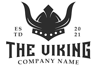 design high quality viking helmet logo for 24 hour