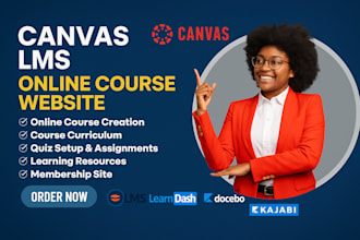 design online course website canva lms tutor lms