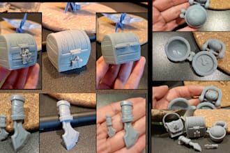 support your 3d model, stl file, resin printing, miniature, 40k, sla 3d printing