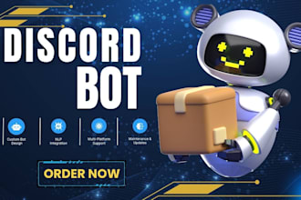 code a custom discord bot for gaming, youtube, twitch