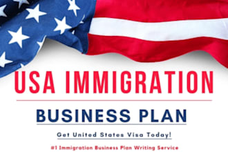 write USA and canada immigration business plan