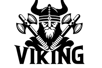 design vintage original viking head esport mascot logo