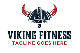 design a unique viking head mascot logo for your brand