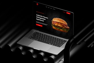 design stunning food and restaurant website mockups