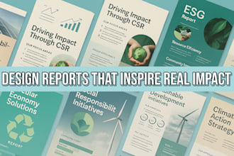 design csr esg sustainability reports that showcase real impact