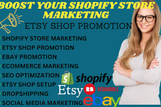 boost shopify store seo marketing ebay etsy shop promotion shopify sales traffic
