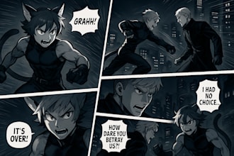 draw manga anime comic webtoon doujinshi manhwa storyboard