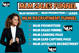 do mlm promotion ,website promotion, mlm sales funnel ,affiliate recruitment