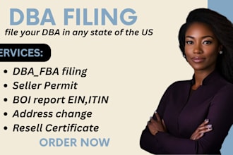 register US llc obtain ein itin boi filing dba
