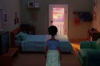 create cinematic 3d interior with storytelling and emotion