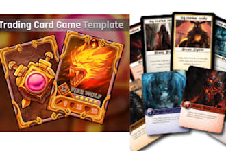 design custom trading card game cards and frames