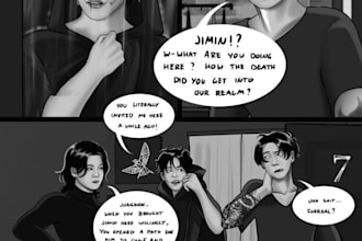 do comic book page comic strip manga book page storyboard in any style you like