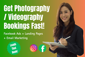 be your facebook ads leads expert for products event videography and photography