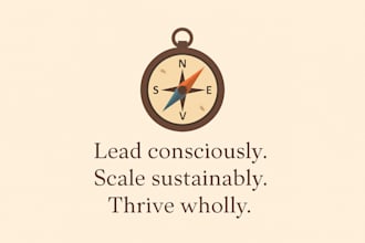support you to lead consciously scale sustainably and thrive wholly