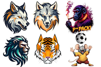 do trendy ai graphic tshirt and sticker design art for your