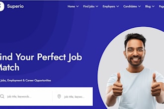 create job portal, job board website, recruitment website