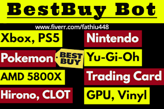 best buying bot, nintendo, yu gi oh, vinyl, funko pop, ps xbox auto purchase bot