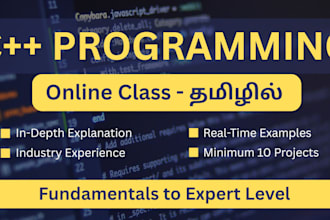 teach cplusplus programming exclusively in tamil