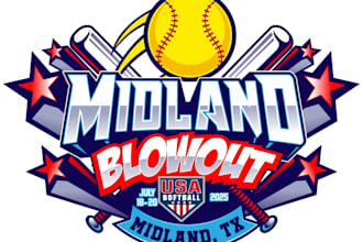 design a professional softball logo