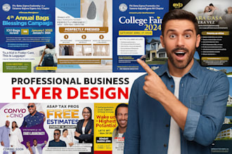 create company profile digital pamphlet flyer brochure poster design leaflet