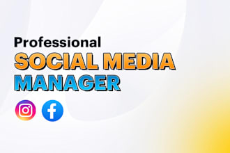 be your social media marketing manager and content creator