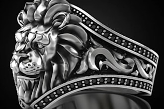 sculpt custom  3d jewelry design, ring design, pendant, bracelet for 3d printing