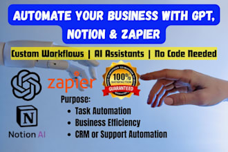 automate your business with gpt notion and zapier to save hours weekly, ai bot