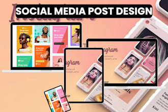 design social media posts, ads, stories for facebook and instagram