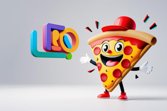 make pizza mascot logo for you with my on creativit