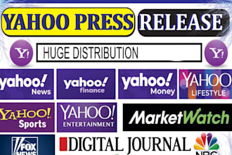 publish or distribute your press release on yahoo finance
