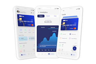develop virtual bank app, fintech app, money transfer app, p2p payment app
