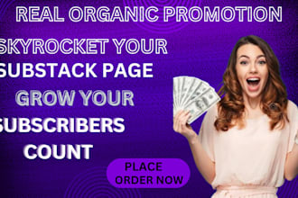 do organic substack promotion and targeted link sharing to active audience