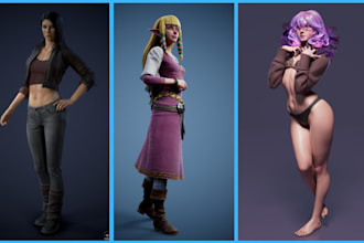 do 3d character 3d rendering character modeling 3d modeling in unreal engine 5