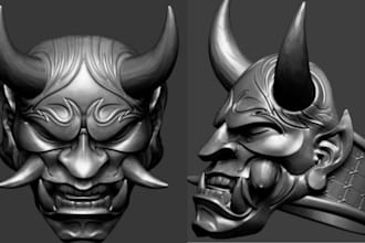 sculpt 3d mask 3d custom helmet 3d cosplay props 3d armor 3d model for printing