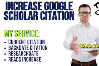 increase google scholar citations, backdate citations using researchgate