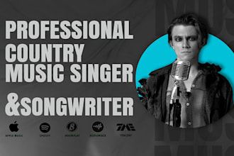 be male singer songwriter for pop rock, rnb, soul, country singer, music writer