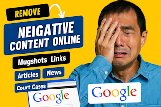 delete negative link bad article from search engine permanently