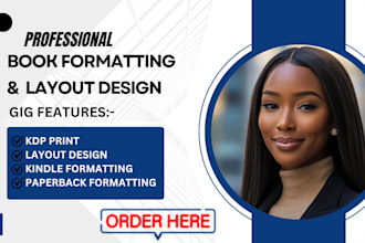 do book formatting book typesetting amazon KDP kindle paperback layout design