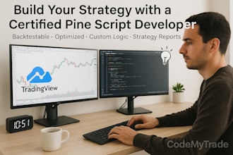 develop custom tradingview indicators, strategies and alerts pine script