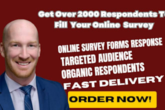fill online survey google forms jotform surveymonkey to over 1k USA respondents