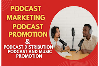 promote podcast, music, youtube channel, spotify, iheartradio, apple music, SEO