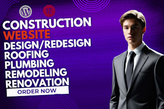 build construction, contractor, redesign remodeling, hvac, roofing website