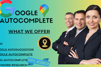 do google autocomplete, autosuggestion, keyword research for your business