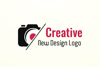 design creative photography, camera logo