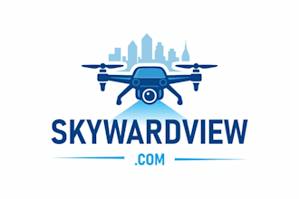 create a professional and distinctive drone aerial photography logo