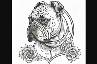 make you an hand drawing tattoo design as a tattoo artist